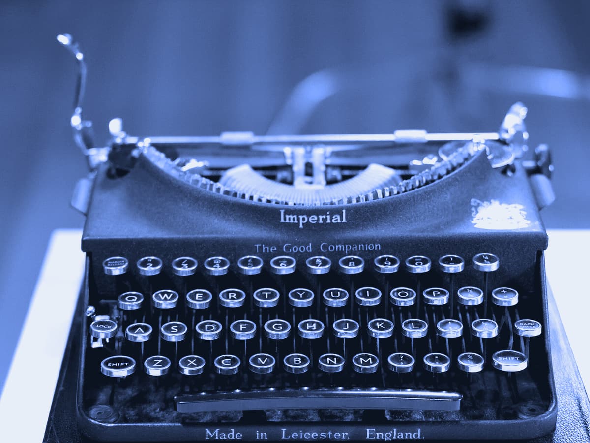 Keys of a vintage Imperial typewriter