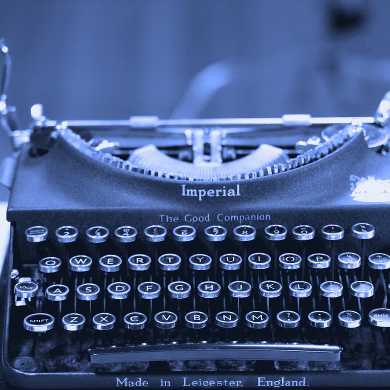 Keys of a vintage Imperial typewriter